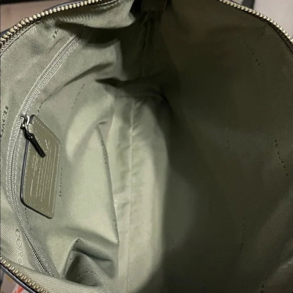 PRAIRIE SATCHEL (COACH F56818) Sage Green/DARK GUNMETAL EUC - Picture 12 of 16